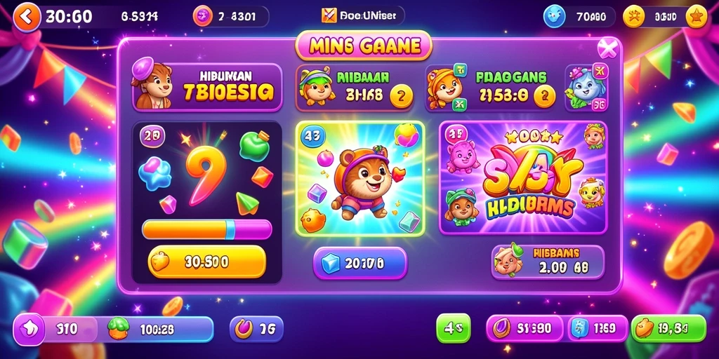 Tangkapan layar dari level seru yang menantang.