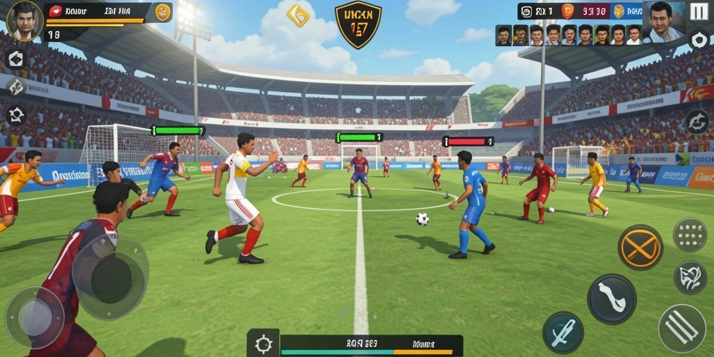 Screenshot menunjukkan interaksi sosial dalam game dengan teman.