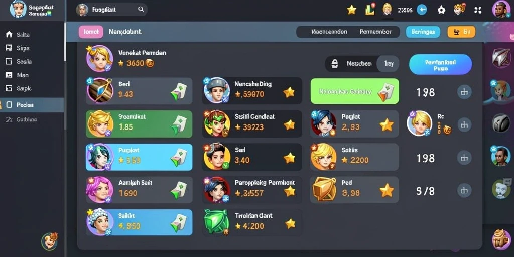 Berbagai tema slot yang menarik.